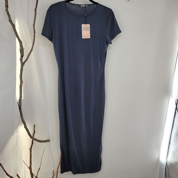 Missguided blue tshirt dress new with flaw - Picture 1 of 9